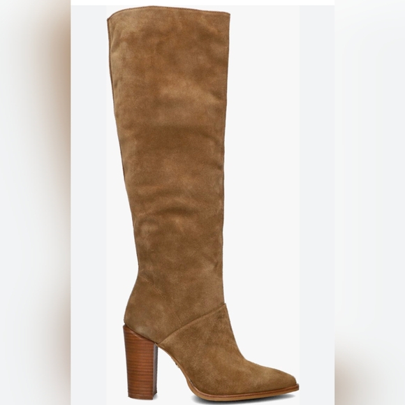 Bronx Shoes - Bronx tall suede leather heeled boots